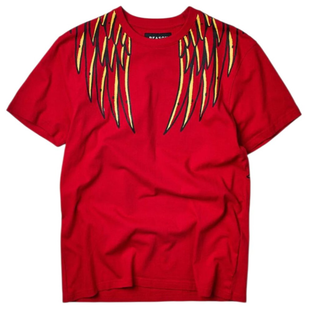 PHOENIX SHORT SLEEVE GRAPHIC PRINT TEE - RED
